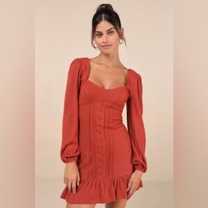 NWT Lulus Pointelle Knit Mini Dress